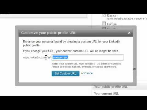 how to get linkedin url