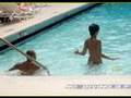 Pictures of Chris and Rihanna in the pool together