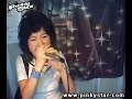 Yunhos sister singing in karaoke bar