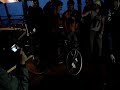 Cycle Messenger World Championships.Messengers doing track stands on the Ferry back to Toronto.