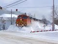 Norfolk Southern plowing snow at Cambridge Springs Pa. Norfolk Southern plowing snow at Cambridge Springs Pa.