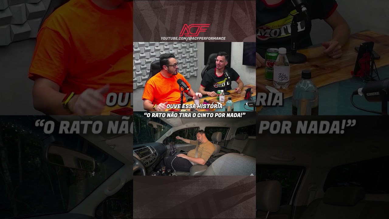 O RATO NÃO TIRA O CINTO NEM PRA DORMIR!