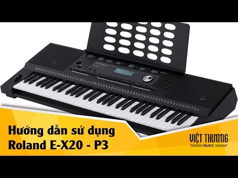 Hướng dẫn sử dụng organ Roland E-X20 P3