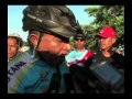 Prime Minister Rui Maria de Araújo participates in the Tour de Timor 2015