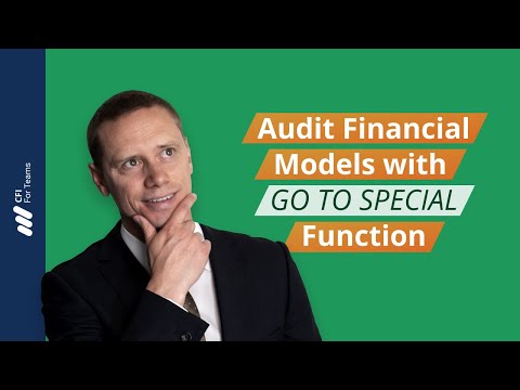 Excel Tutorial - Audit Financial Models with GO TO SPECIAL | Corporate Finance Institute