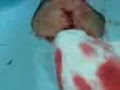 videos de Axe-hole in my leg - Take 5