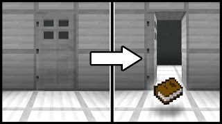 Secretly Open Doors With Items Minecraft Tutorial