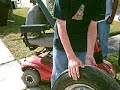 the guys were skating outside of namitas house wen they saw a electric scooter, a tire, and rail, and a whole shit load of crap outside some ladys house for garbage, so they went and took it.....