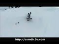 Sled jump gone wrong