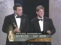 ben affleck y matt damon ganan el oscar por escribir 