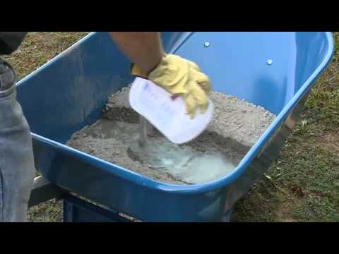 how to properly mix concrete
