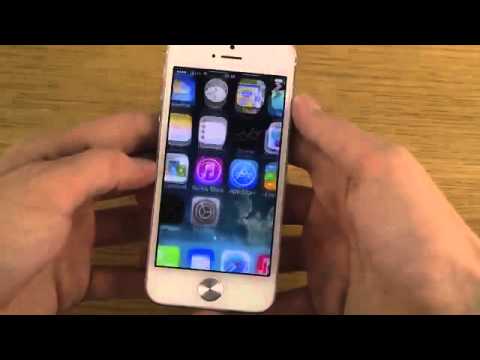 iPhone 5 New iOS 7 Final Public First Look & Setup