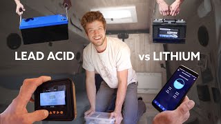 LITHIUM vs LEAD ACID | Which is better for YOUR VAN? | Full LITHIUM INSTILLATION & HOW-TO ⚡ by Nate Murphy