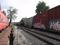 CSX freight Q540 with CSX/CP/Conrail lashup in Marietta