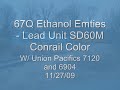 Ethanol Train West on the Port Reading secondary w/ Conrail and two UP's