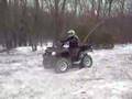 cassy riding my quad