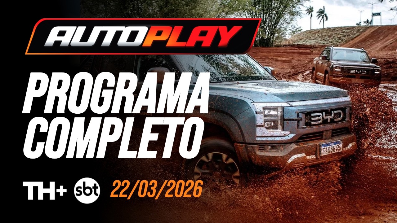 AUTO PLAY - Programa Completo - 22/03/2026 - TH+ SBT | PGM Nº 443 - BYD Shark, Toro, Silverado e Ram
