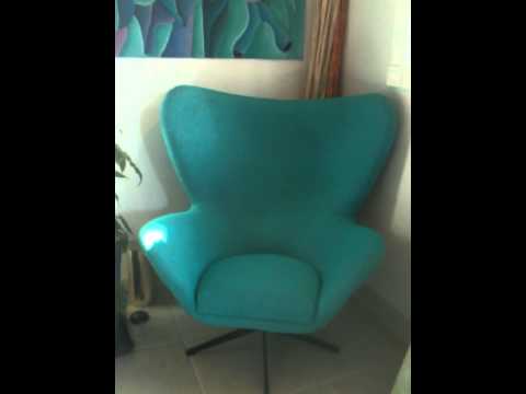 how to recover egg chair