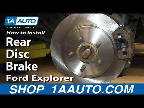 How To Install Do a Rear Disc Brake Job 2002-05 Ford Explorer Mercury Mountaineer