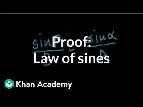 how to prove the law of sines