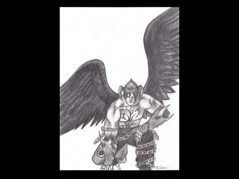 how to draw jin kazama