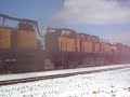 LORAM rail grinder on the B&LE