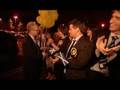 John Mason arrives at the Glasgow East count