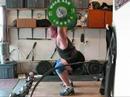 Training snatches w/ 130kilos, light hang cleans