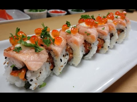 Crazy Salmon Roll - How To Make Sushi Series