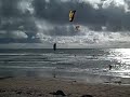 Kitesurfing at Pacific Beach. San Diego CA February 21, 2 - 02-22