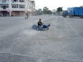 Go-Cart Doing Donat Drift Go-Cart Doing Donat Drift