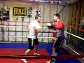 Ricky and Ross hitting the pads