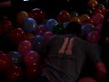Mengle falls in balloons