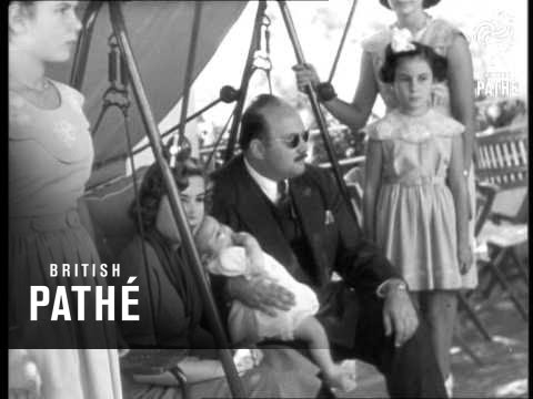 L’arrivo a Capri del principe egiziano Faruk  Video inedito del 1952