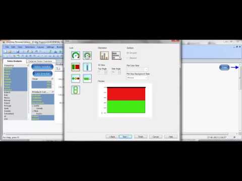 how to create gauge chart in qlikview
