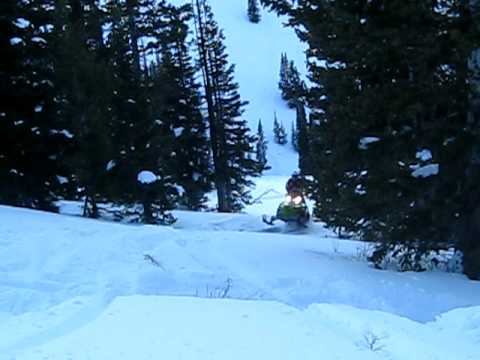 2010 Arctic cat M8 HCR in the pow