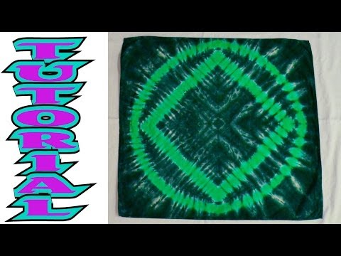 how to tie dye a square pattern