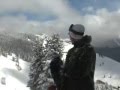 Gretchen Bleiler and Ryan Wachendorfer snowboarding