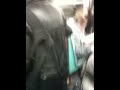 The guy playing accordian on the Metro during rush hour