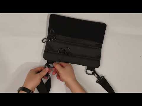 Сумка тактична чорна для скритого носіння з кобурою - фото 1 - id-p2818626003