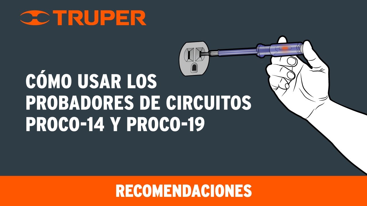 Probador de circuitos de corriente alterna 14 cm, Truper