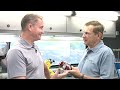 rob burbick of nike golf talks about tiger's clubs in the nike tour van at the byron nelson championship with russ ryden of devoted golfer.tv.