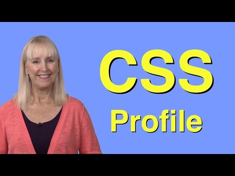 how to fill css profile