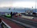 Boo Gorden King, bad accident on 1/4 mile at the Miramichi Dragway, New Brunswick, Canada