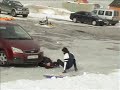 navarro y capoeira se pegan una ostia con el trineo