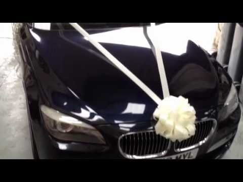 how to attach wedding ribbon to a car