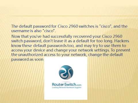 how to recover cisco 2960 switch password