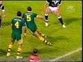 Rugby League:  Another one hits the turf.