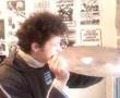 Pedro Petracco comendo a bateria