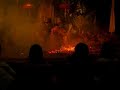 Kecak Trance Dance (4) Grand finale, man jump into fire!!